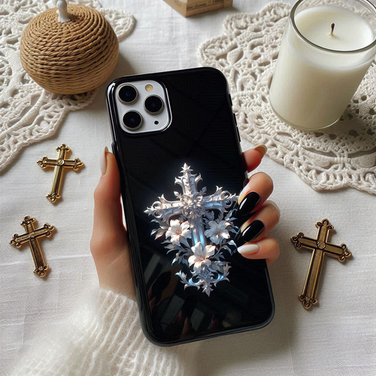 lilies cross iphone case