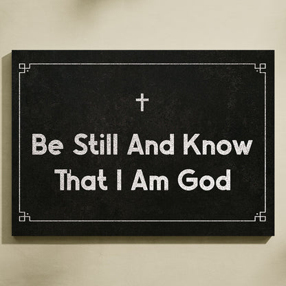 Be Still And Know That I Am God