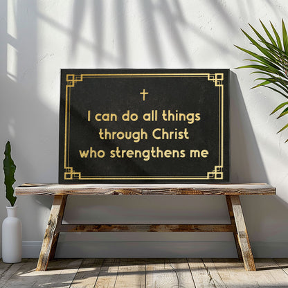 I can do all things through Christ who strengthens me