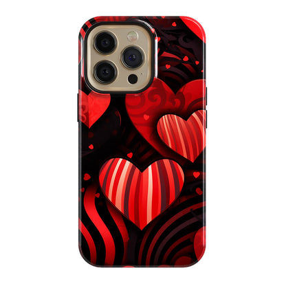 Red & Black Valentine iPhone case