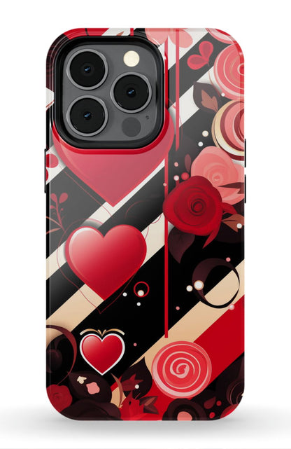 Red & Black Valentine iPhone case (3)