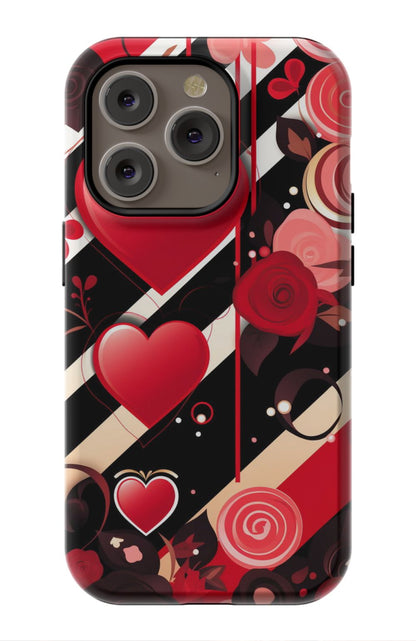 Red & Black Valentine iPhone case (3)