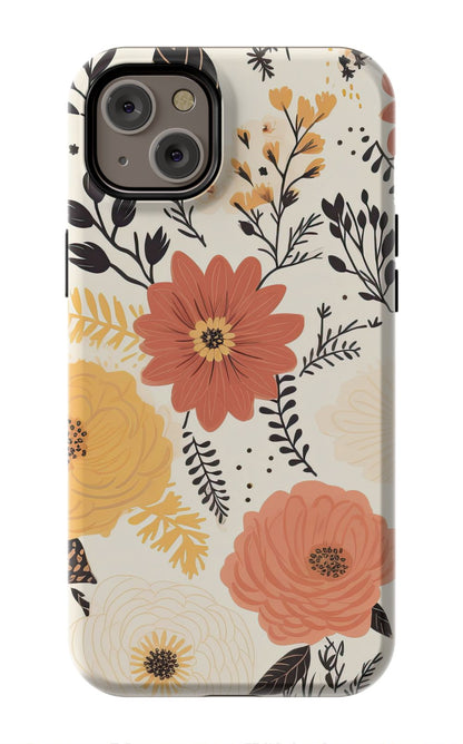 Boho Fall Cute Flowers iPhone case (4)