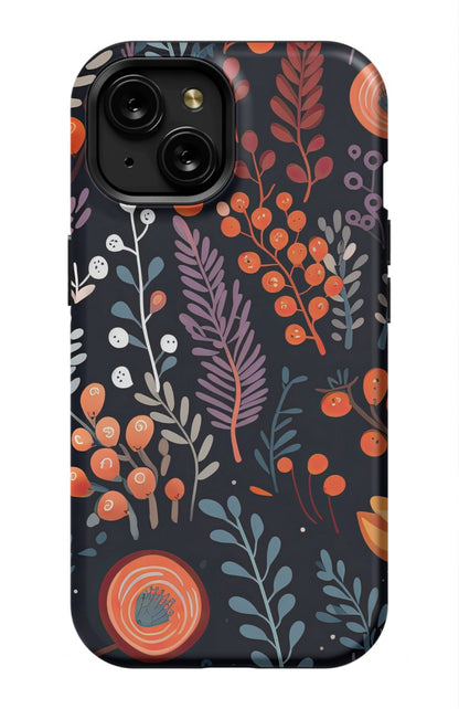 Boho Fall Cute Flowers iPhone case